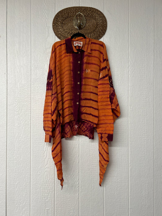 Crepe Sari Nirvana Button Down 1125 079