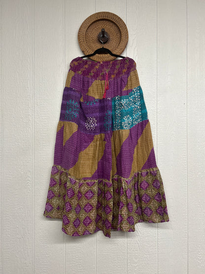 Pareo Kantha Lotus Maxi Skirt 0826 023