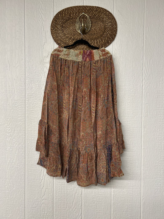 Crepe Sari Dahlia Skirt 1026 223