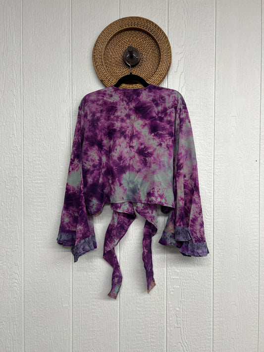 Crepe Sari Zeppelin Crop Shrug 0426 184