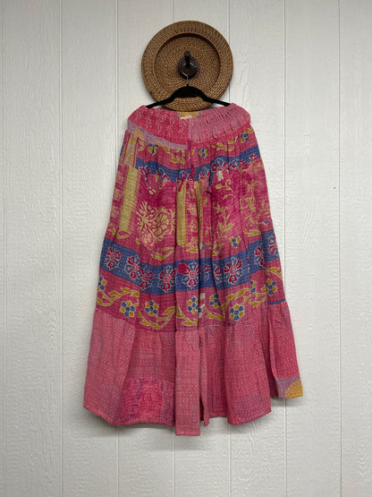 Pareo Kantha Lotus Maxi Skirt 0826 054