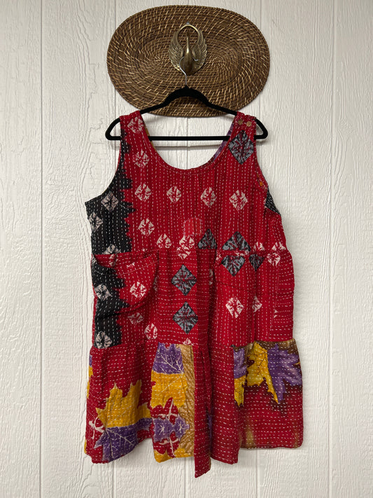 Kantha Meadow Mini Dress 0625 016