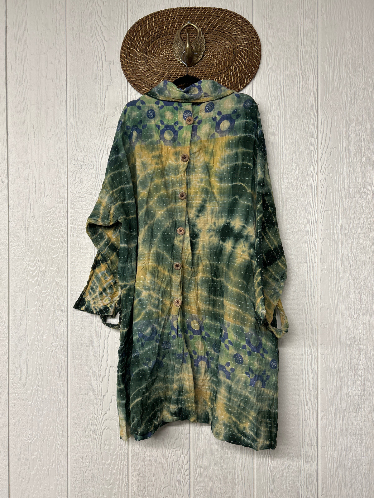 Aura Edit Koverlet Button Down Trench Coat 1026 005