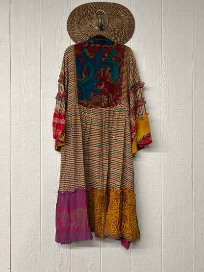 Crepe Sari Rhiannon Duster Dress 0226 030