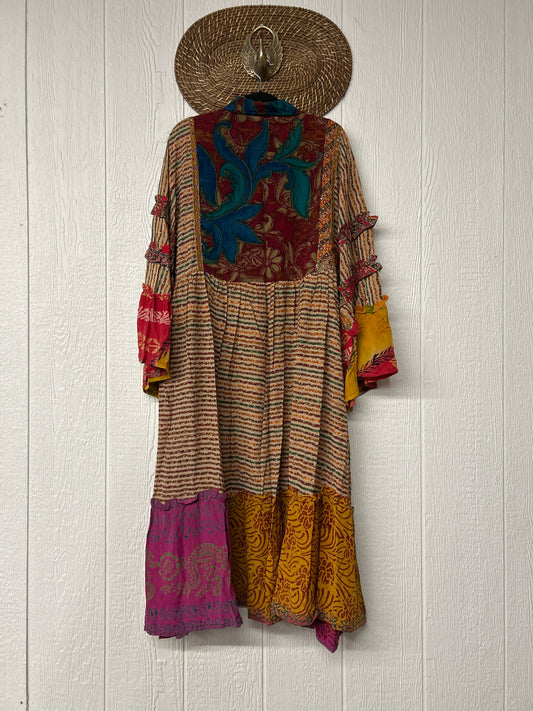 Crepe Sari Rhiannon Duster Dress 0226 030