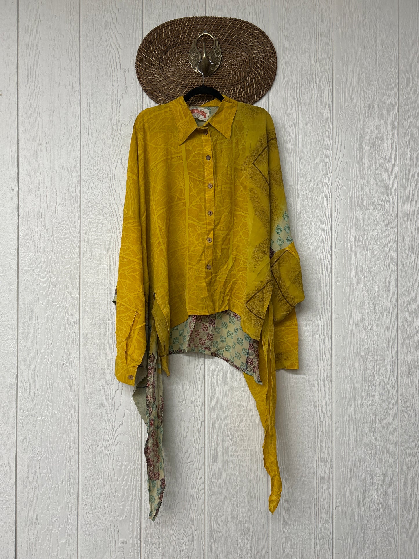 Crepe Sari Nirvana Button Down 1125 080