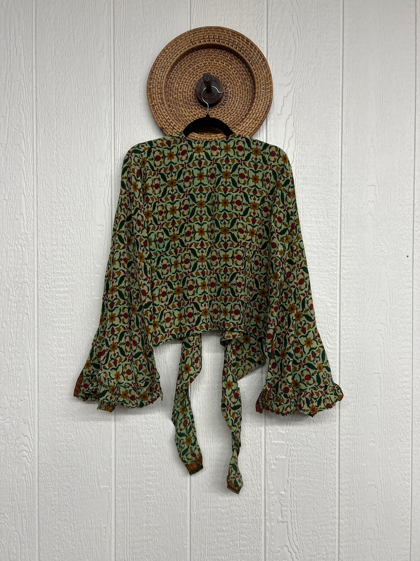 Crepe Sari Zeppelin Crop Shrug 0426 159