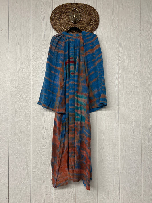 Crepe Sari Woodstock Duster Dress 0226 065