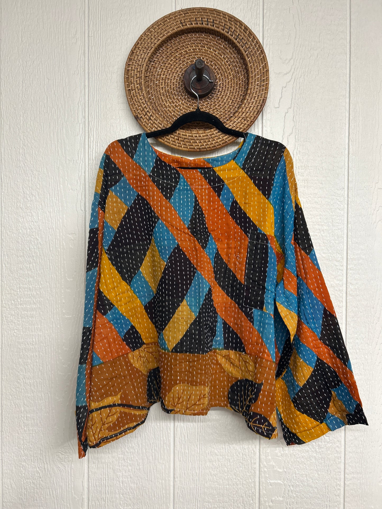 Pareo Kantha Wanderer Pocket Crop Top 0226 100