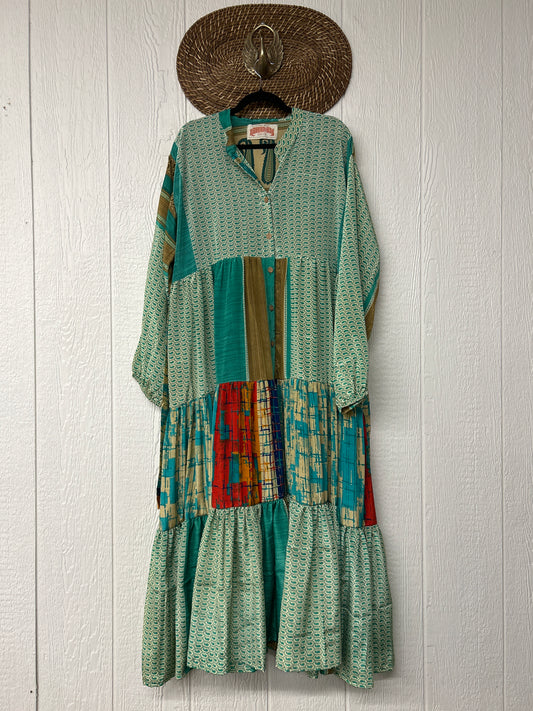 Rasgulla Sari Luminous Maxi Dress 0226 124