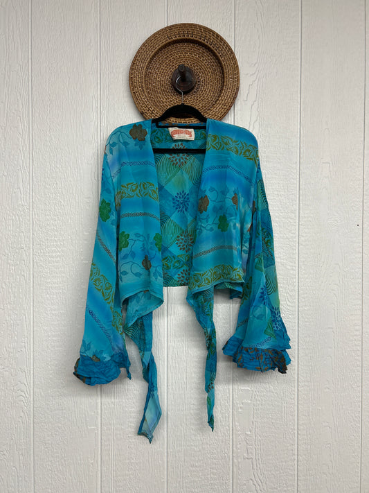 Crepe Sari Zeppelin Crop Shrug 0426 199