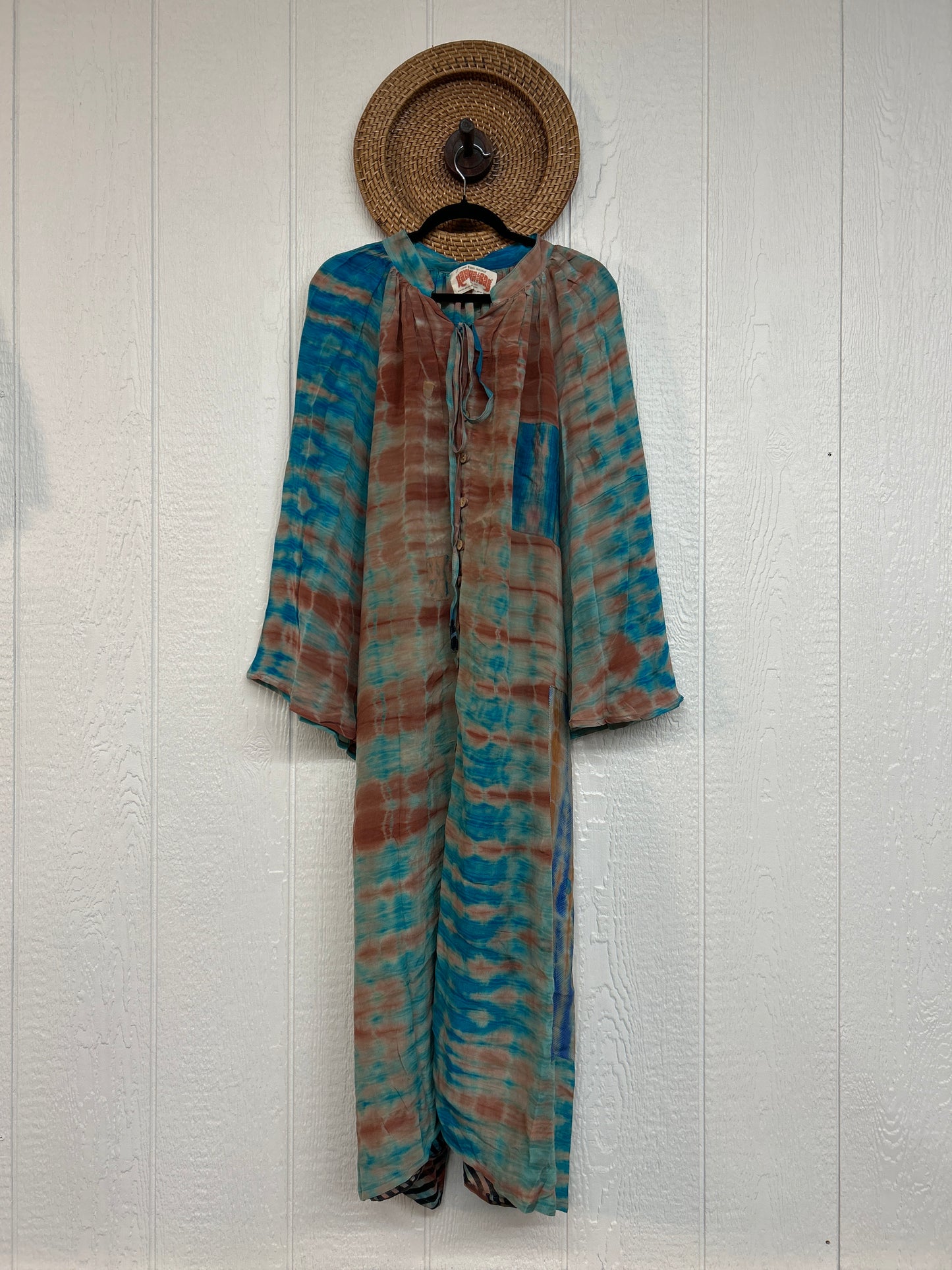 Crepe Sari Woodstock Duster Dress 0226 252