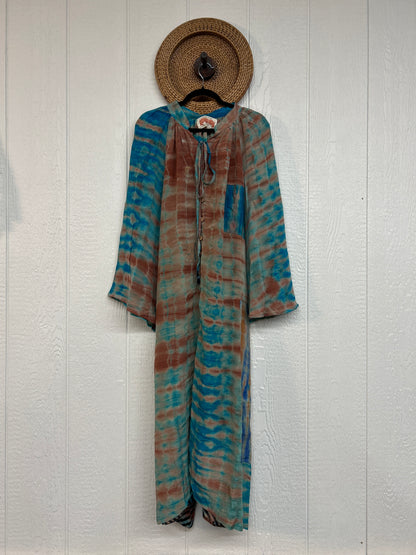 Crepe Sari Woodstock Duster Dress 0226 252