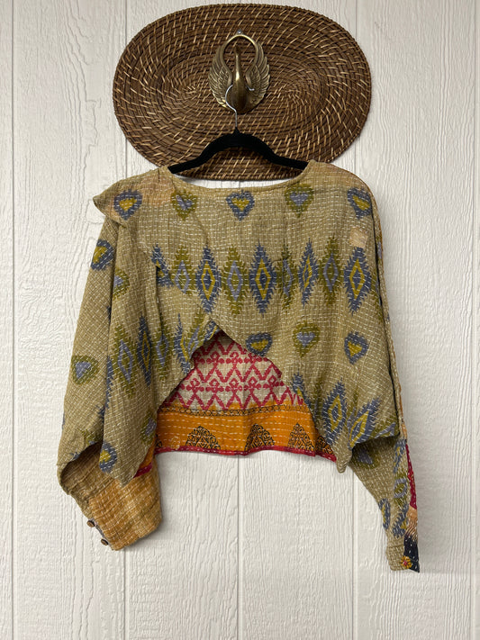 Pareo Kantha In Bloom Cropped Pullover 0326 226