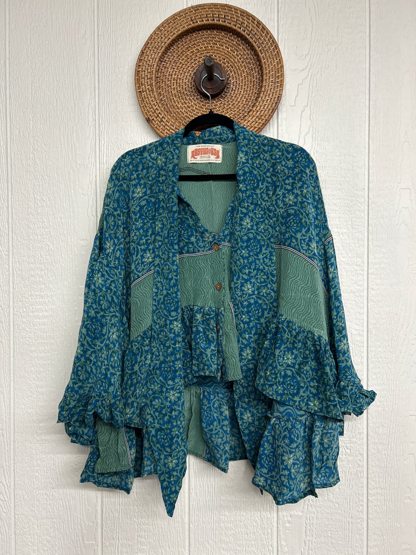 Crepe Sari Wild Rose Top 1225 136