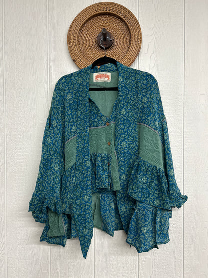 Crepe Sari Wild Rose Top 1225 136