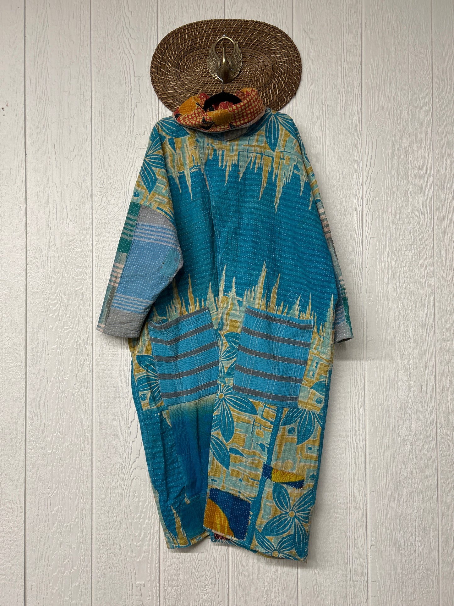 Fine Kantha Cowl Split Pullover 1225 098