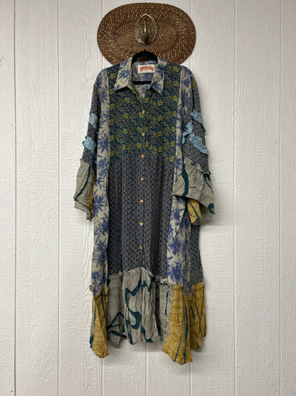 Crepe Sari Rhiannon Duster Dress 0226 031