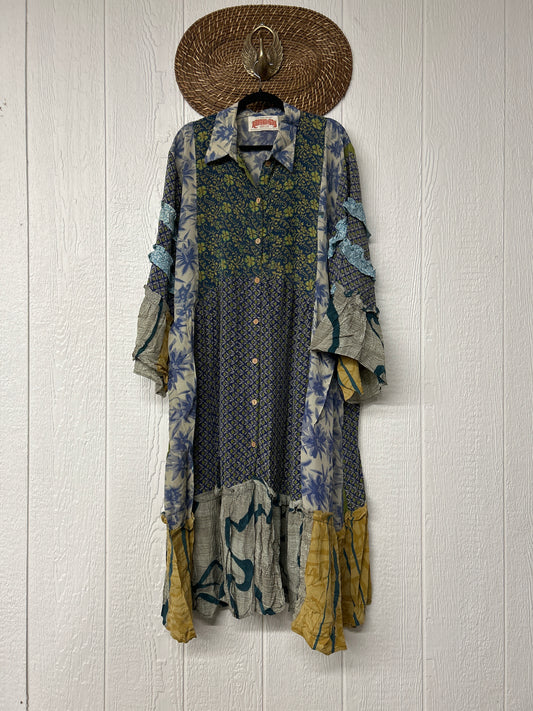 Crepe Sari Rhiannon Duster Dress 0226 031