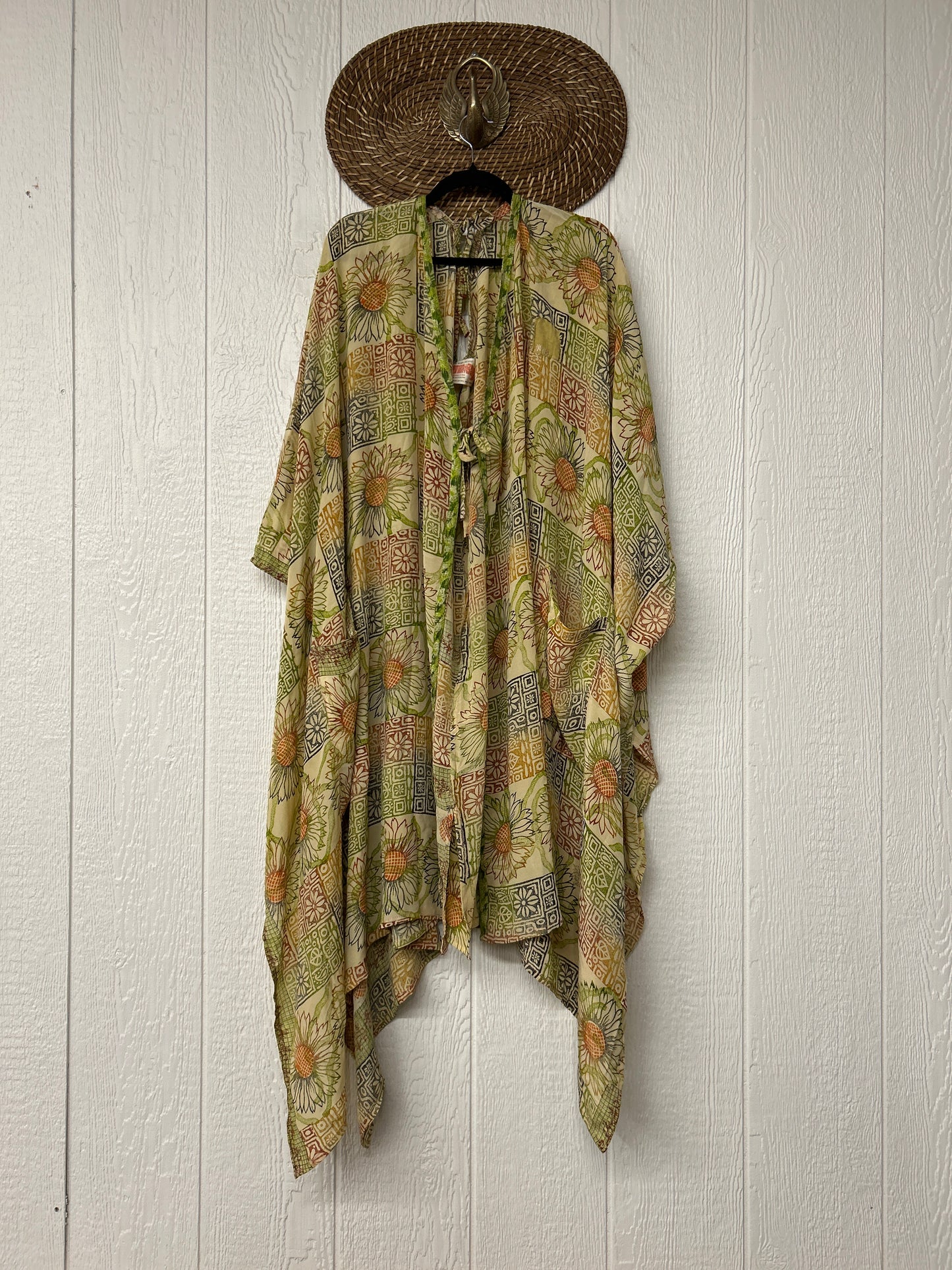 Crepe Sari Orchid Kimono 0626 143