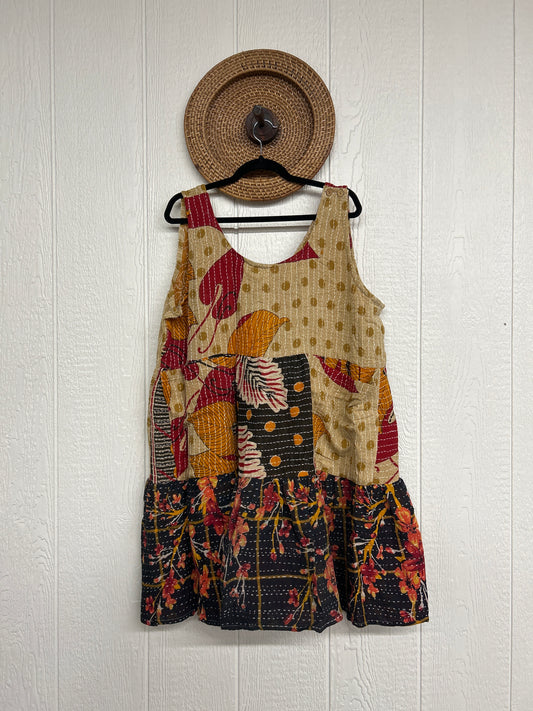 Kantha Meadow Mini Dress 0625 098