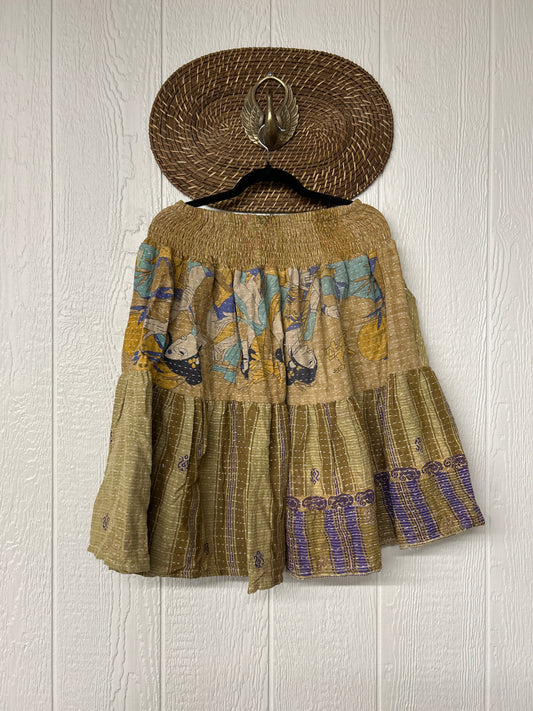 Pareo Kantha Meadow Skirt 0826 268