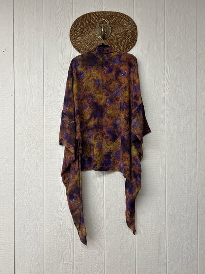 Crepe Sari Summer Nirvana Button Down 0626 007