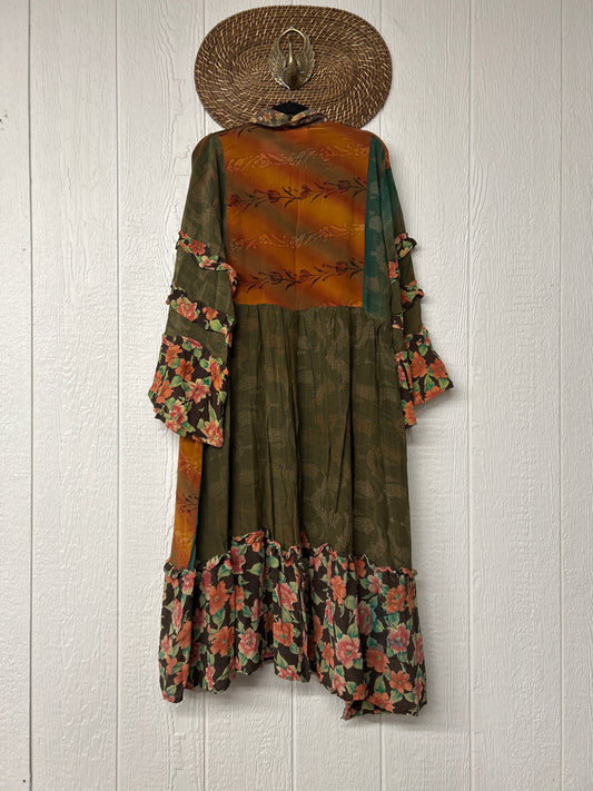 RETAIL Crepe Sari Rhiannon Duster Dress 0226 112