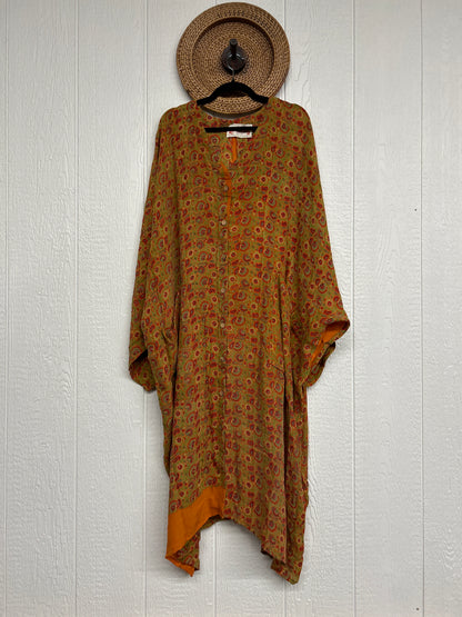 Crepe Sari Gaia Duster Dress 0826 198