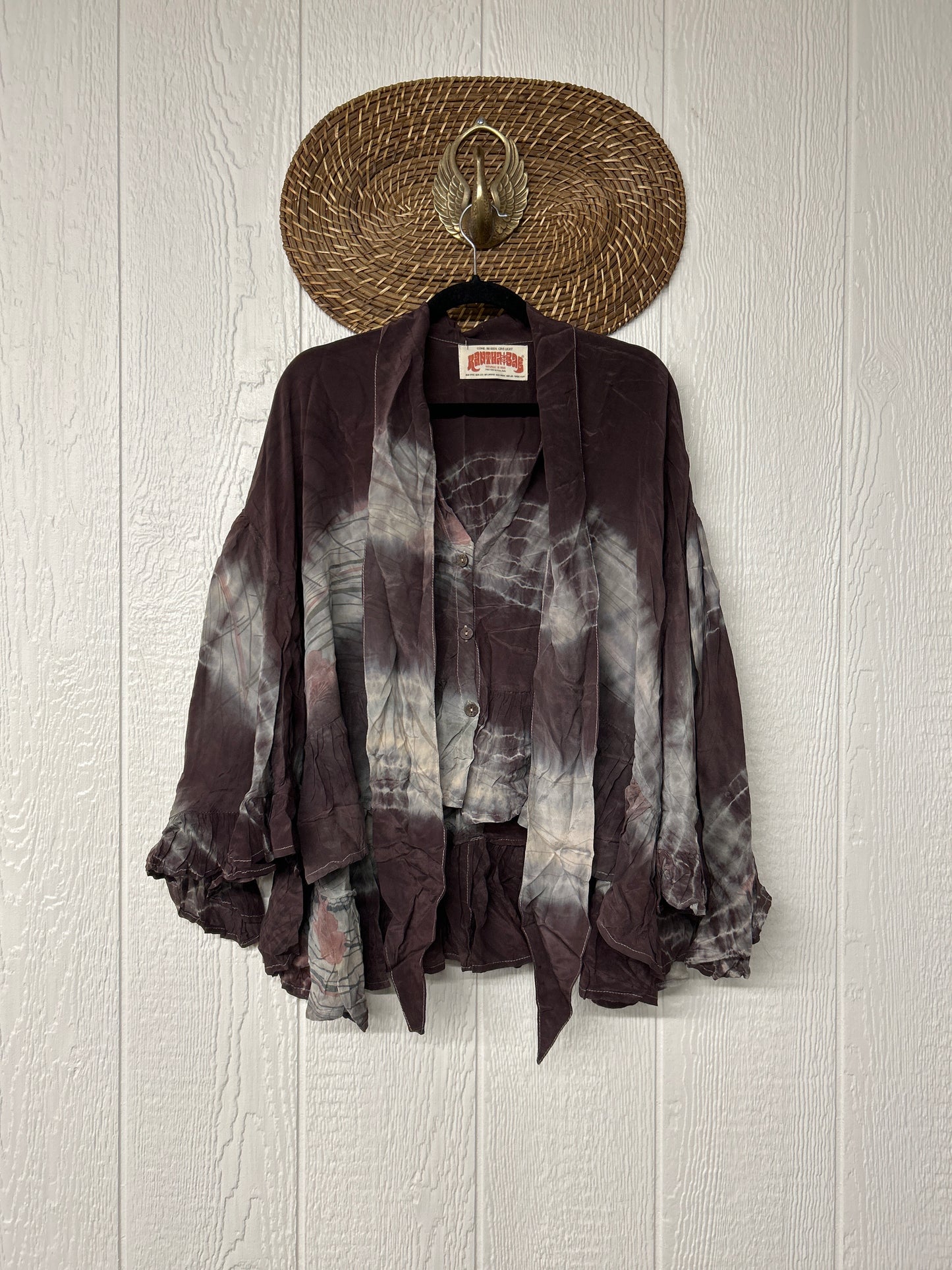 Crepe Sari Wild Rose Top 0526 029