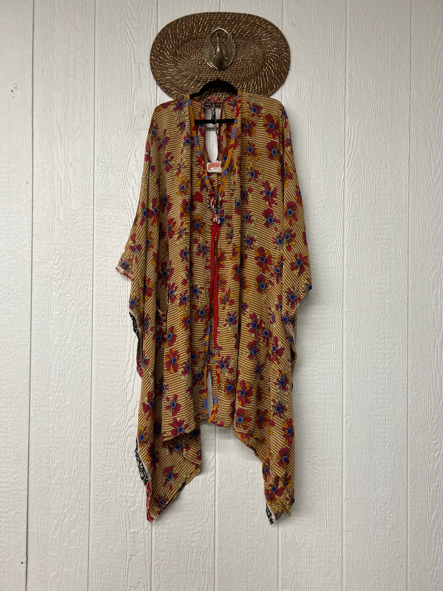 Crepe Sari Orchid Kimono 0626 106