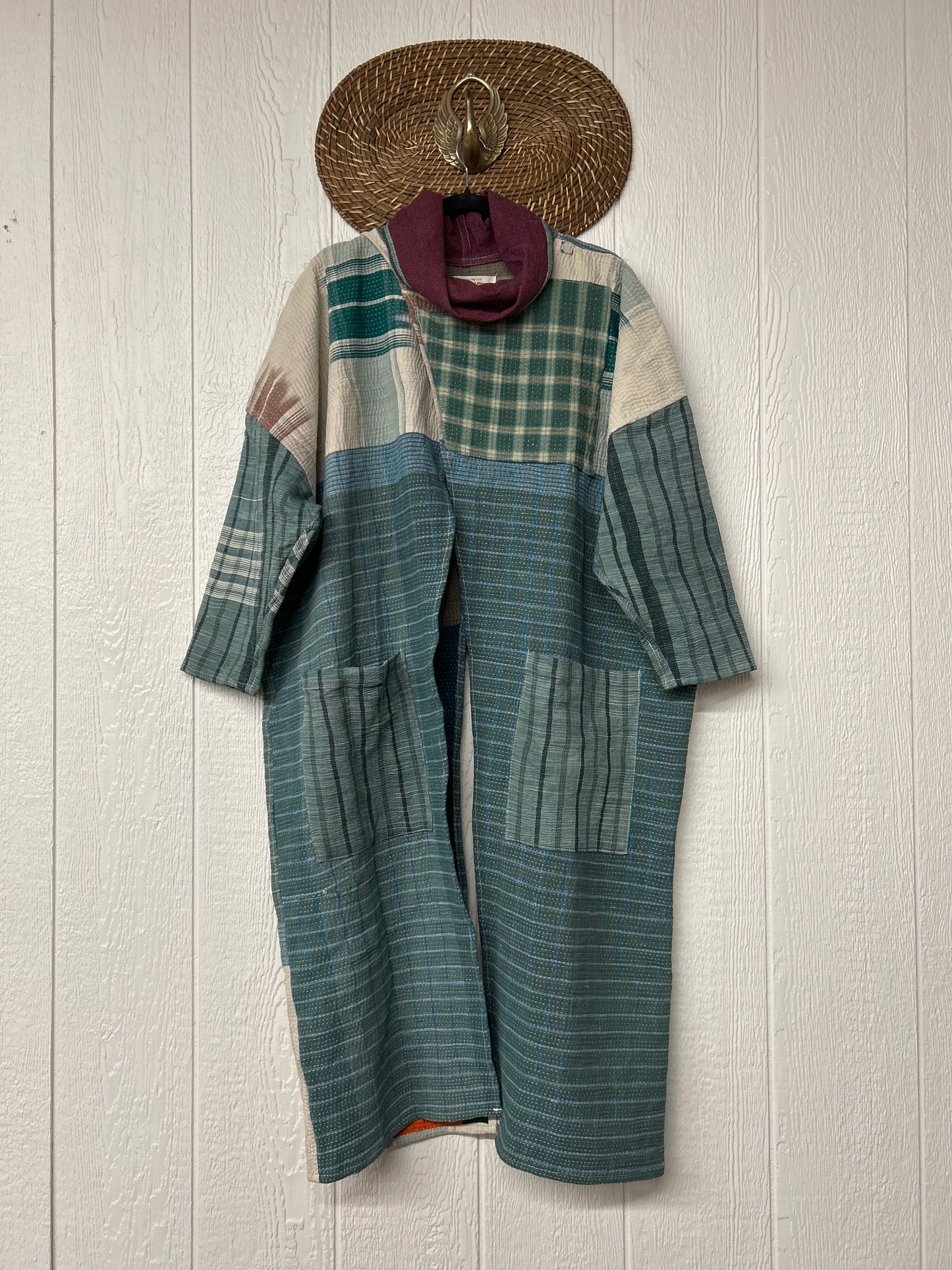 Fine Kantha Cowl Split Pullover 1225 095