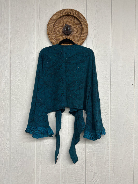 Crepe Sari Zeppelin Crop Shrug 0426 207