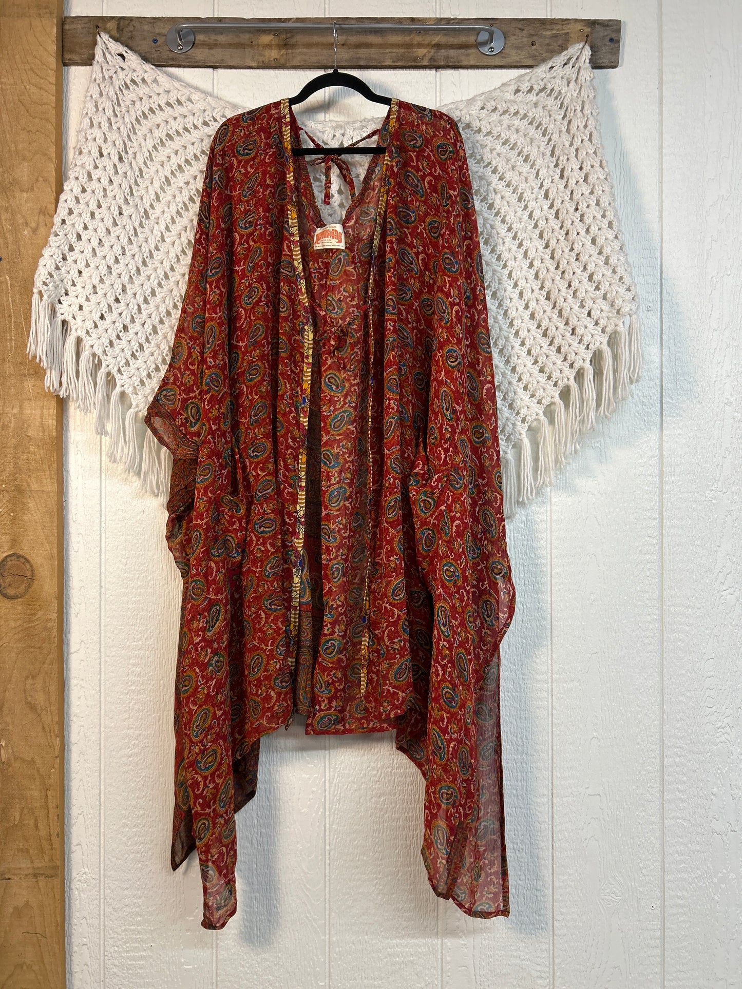 Crepe Sari Orchid Kimono 0626 204