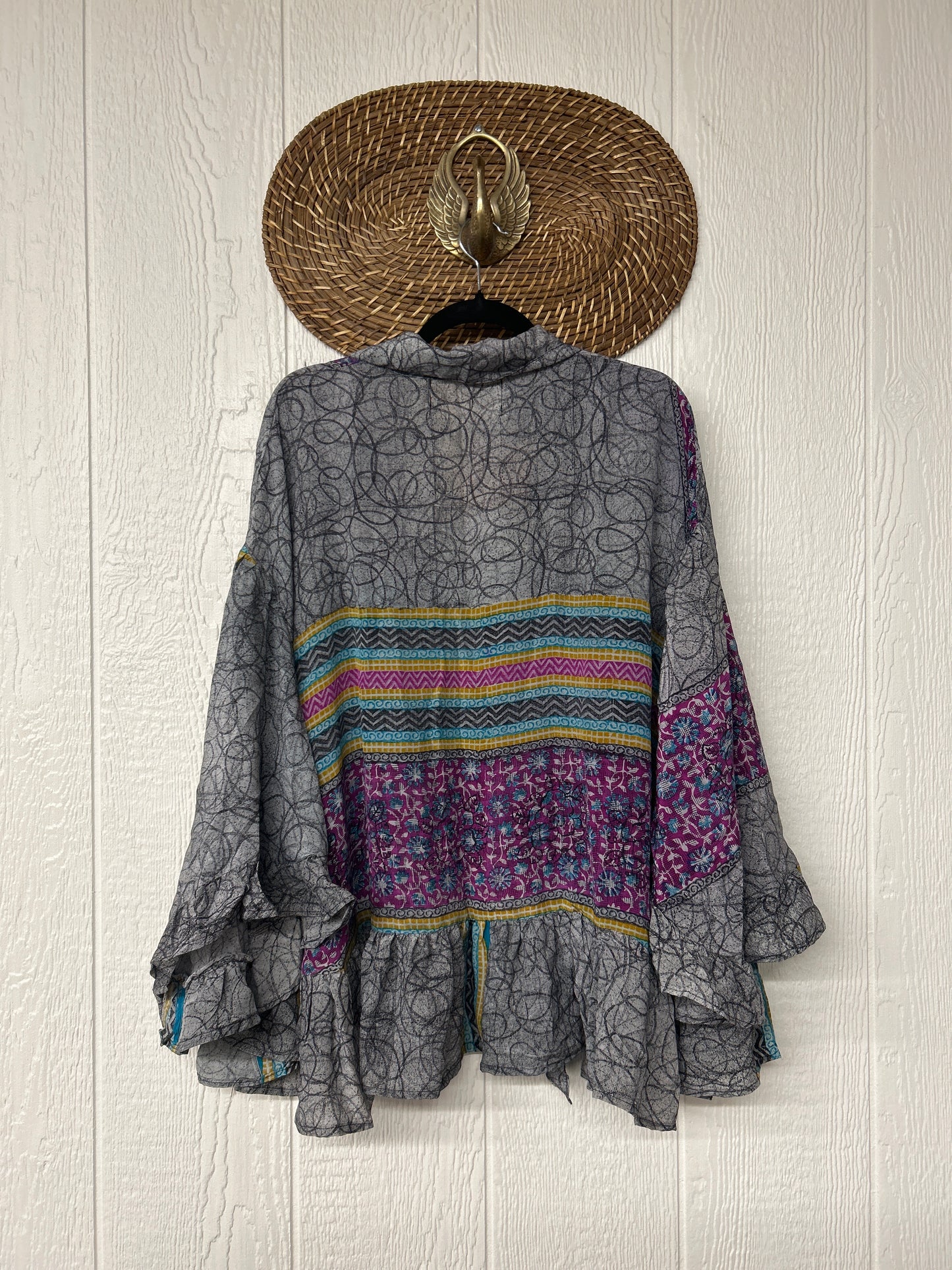 Crepe Sari Wild Rose Top 1225 181