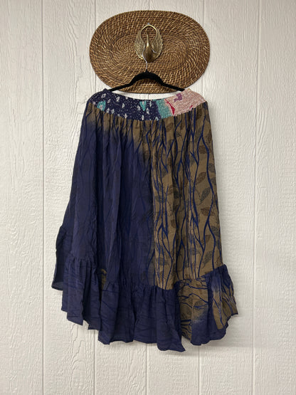Crepe Sari Dahlia Skirt 1026 104