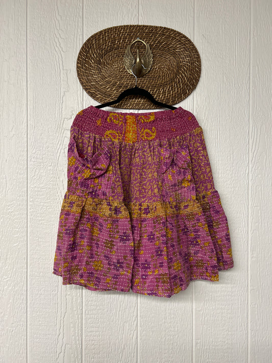 Pareo Kantha Meadow Skirt 0826 116