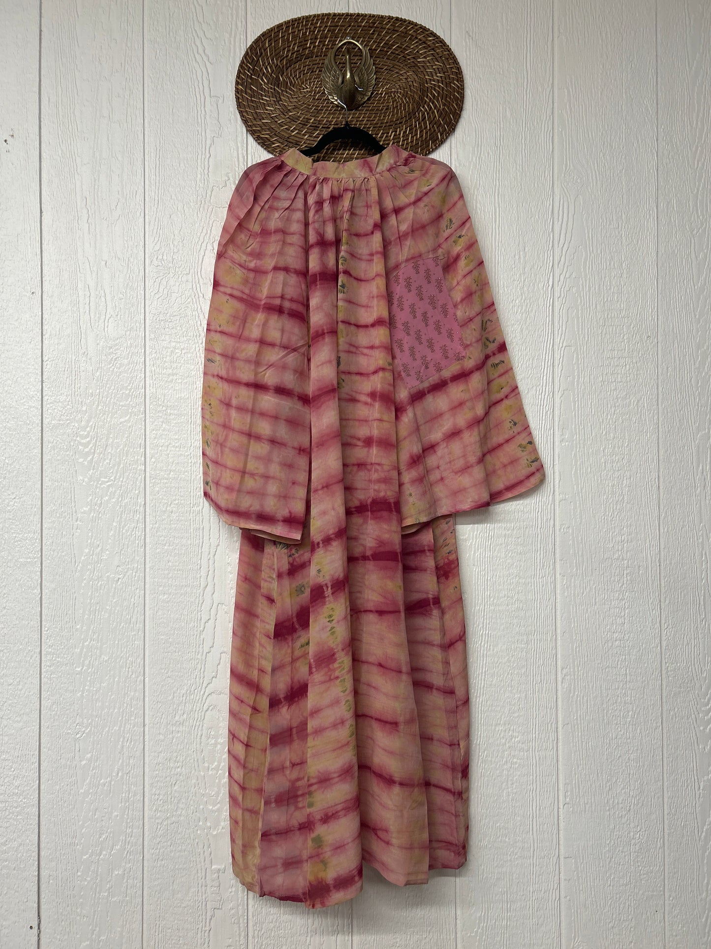 Crepe Sari Woodstock Duster Dress 0226 051