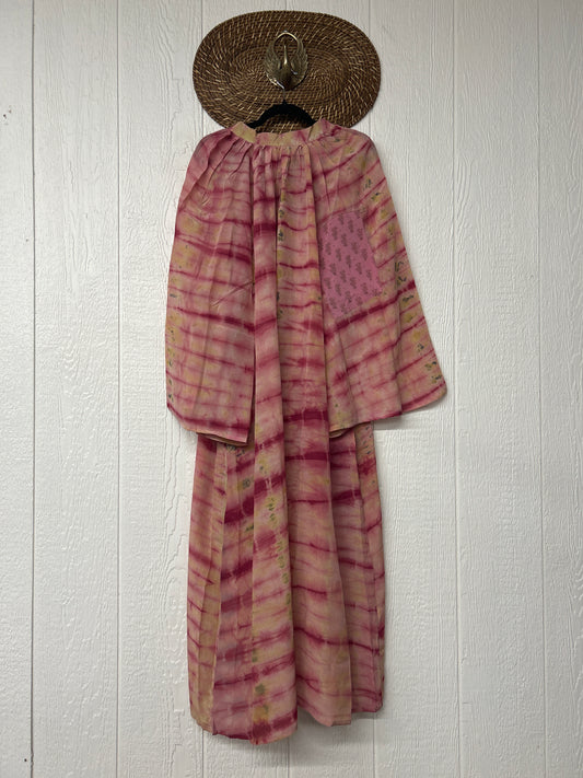 Crepe Sari Woodstock Duster Dress 0226 051