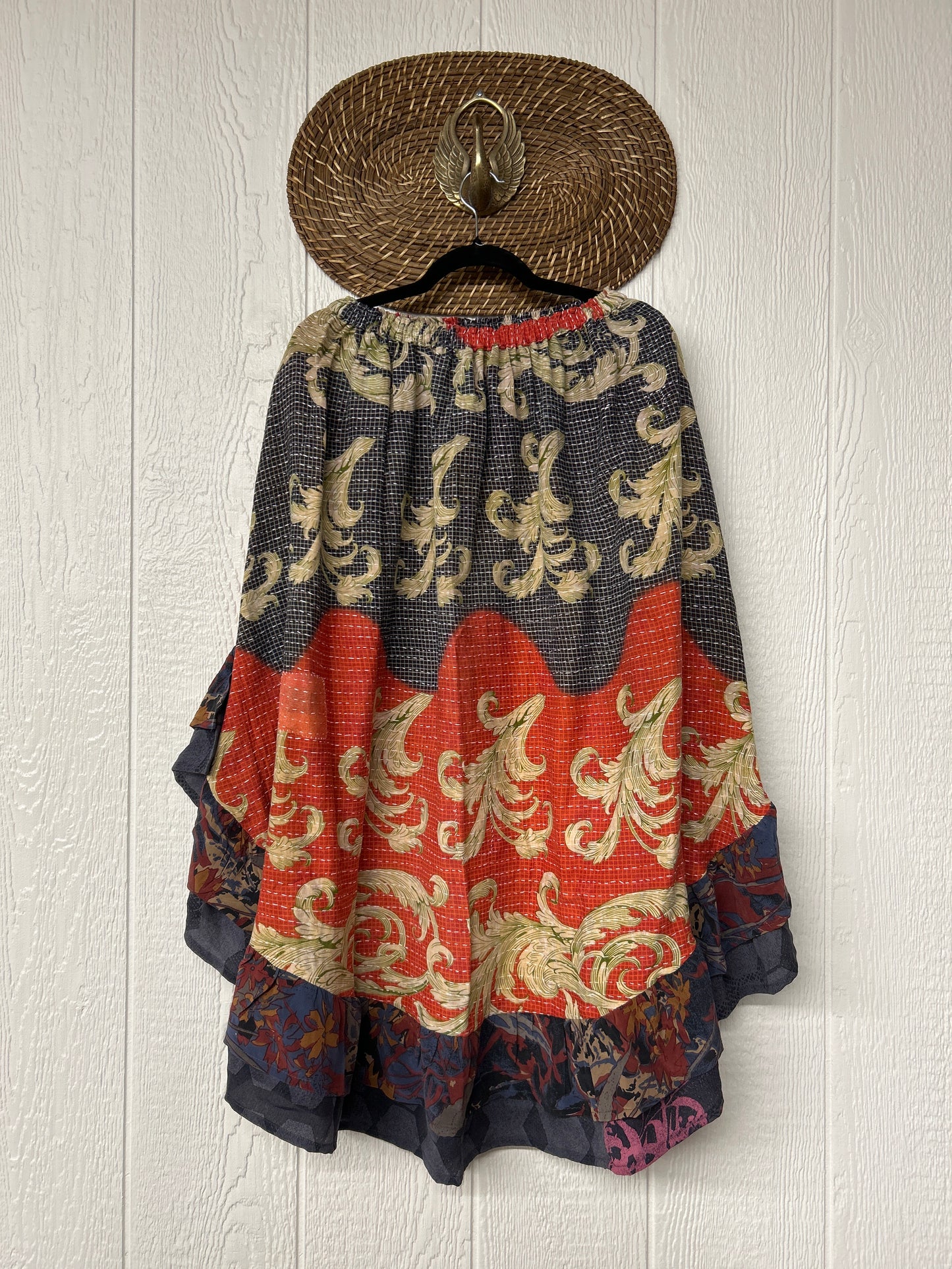 Pareo Kantha Wild Rose Skirt 0426 239