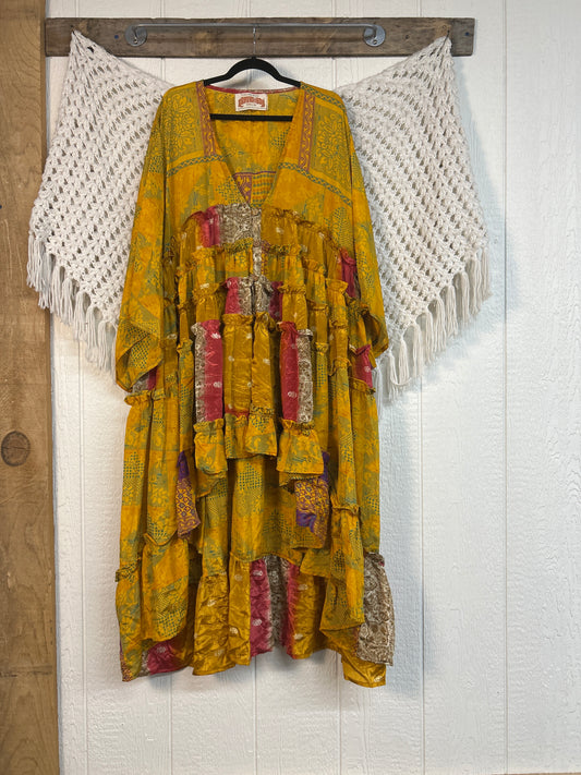 Rasgulla Sari Rhiannon Kimono 0826 050