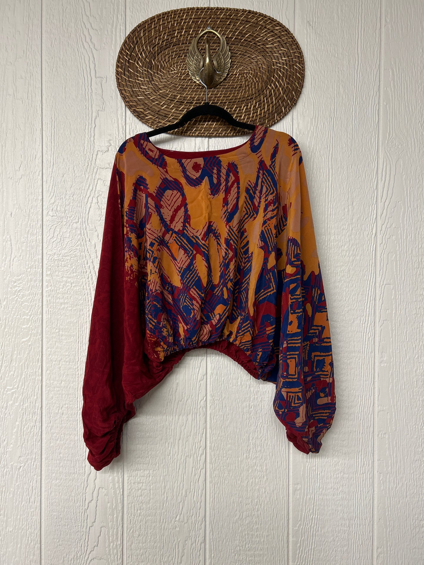 Crepe Sari Luna Crop Top 0126 253