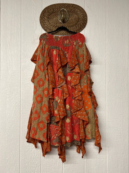 Pareo Kantha Willow Maxi Skirt 0826 178