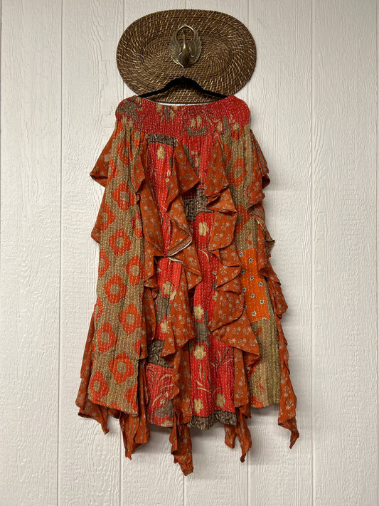 Pareo Kantha Willow Maxi Skirt 0826 178