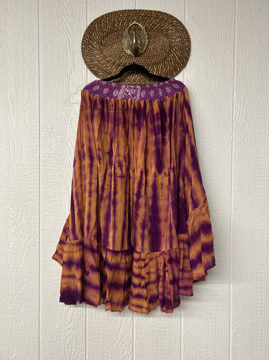 Crepe Sari Dahlia Skirt 1026 060