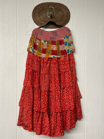 Rasgulla Sari Venus Ruffle Maxi 1125 011