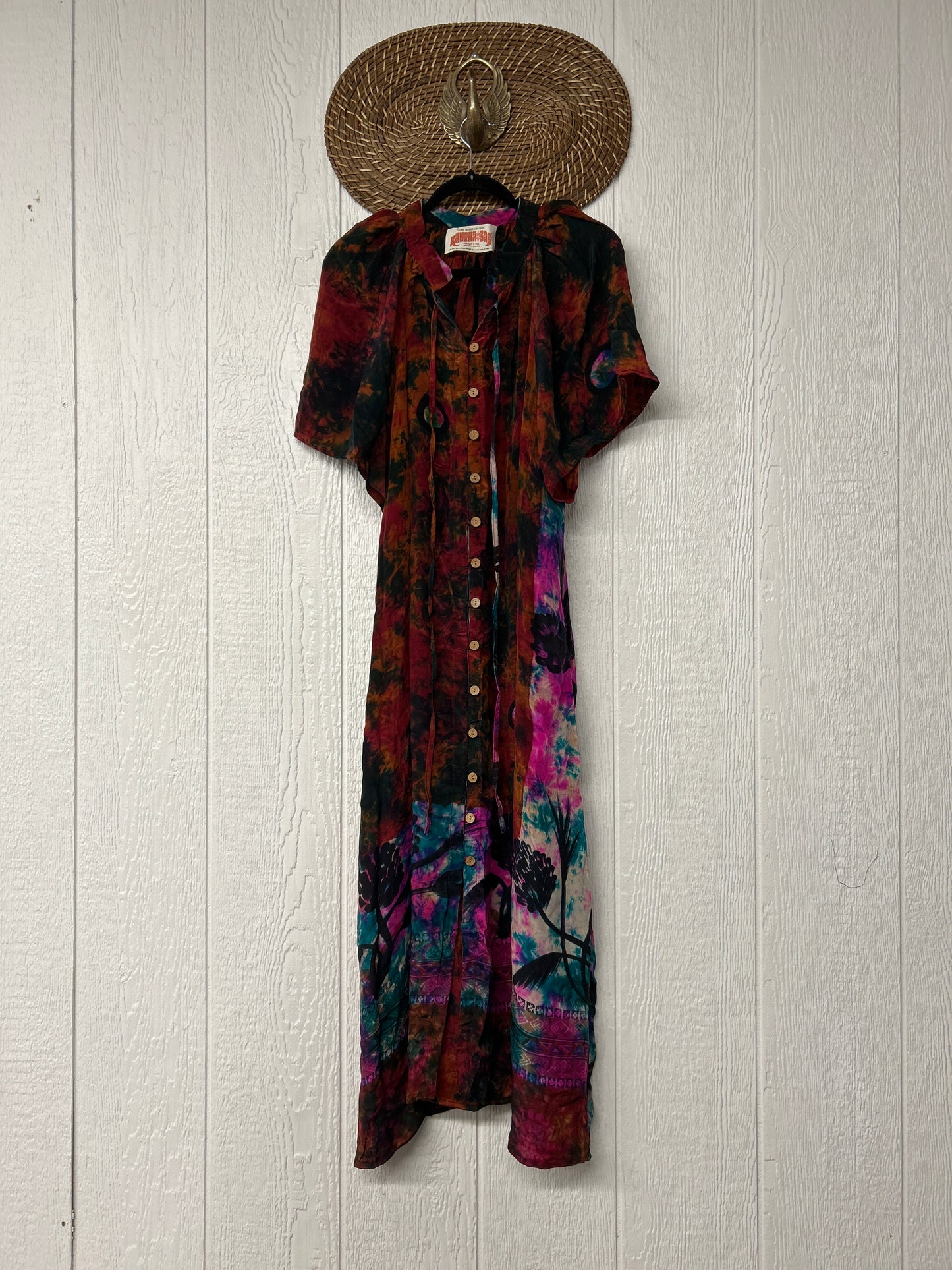 Crepe Sari Summer Woodstock Duster 0626 201