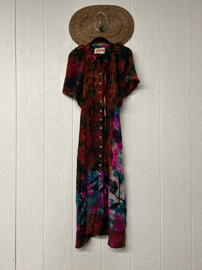 Crepe Sari Summer Woodstock Duster 0626 201