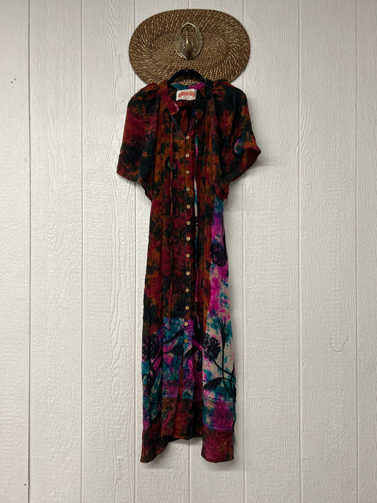 Crepe Sari Summer Woodstock Duster 0626 201