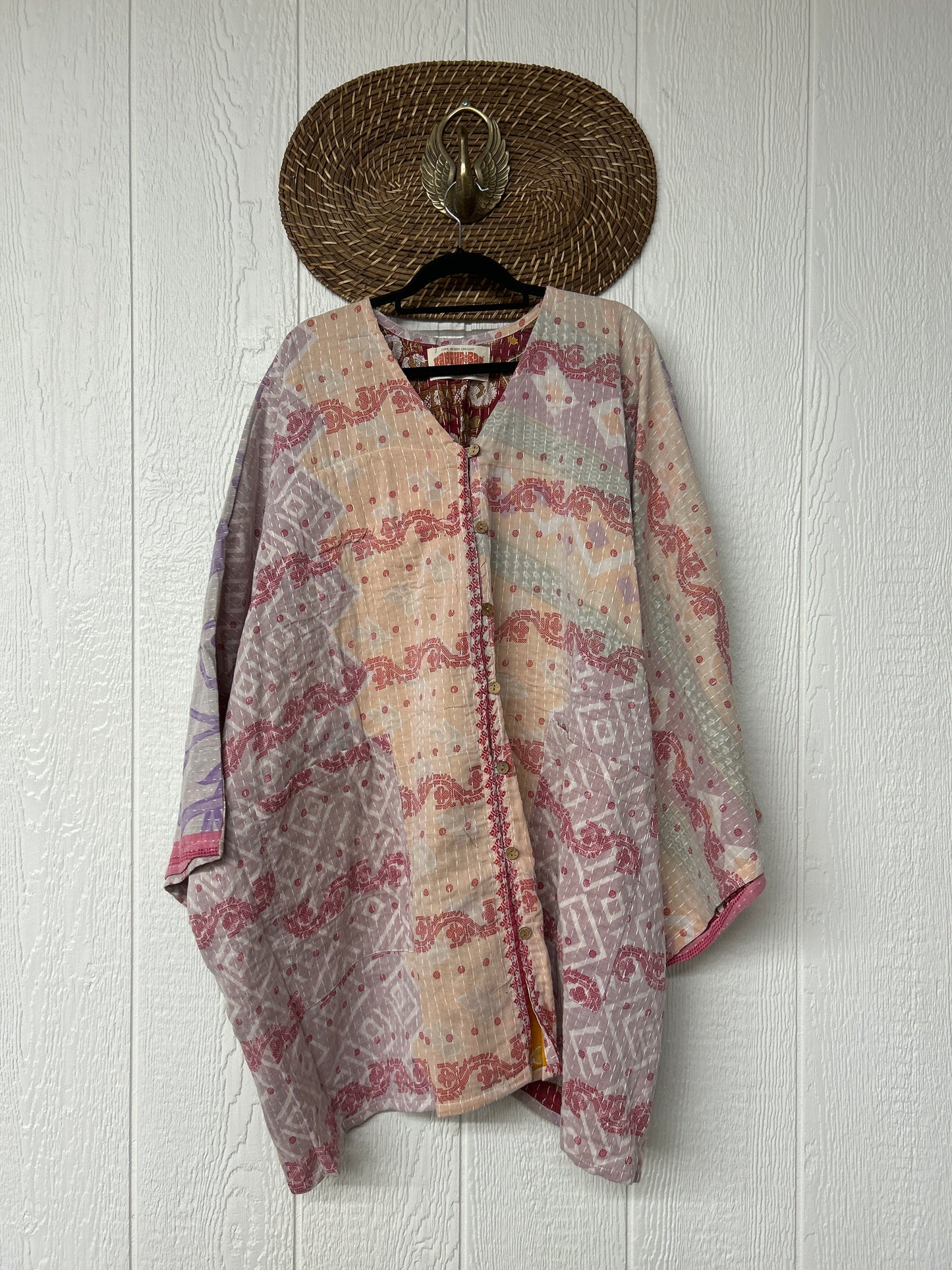 Pareo Kantha Gaia Button-Down Kimono 0126 242